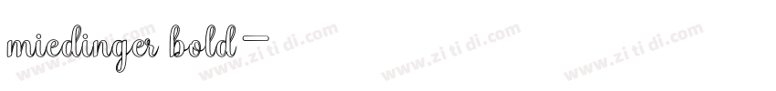 miedinger bold字体转换 miedinger bold字体转换